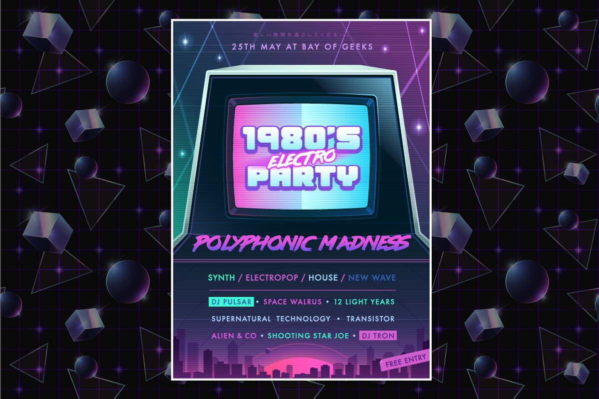 The 80's. Vector Graphic Set., a Graphic by Darumo Shop (Photo 8 of 12)