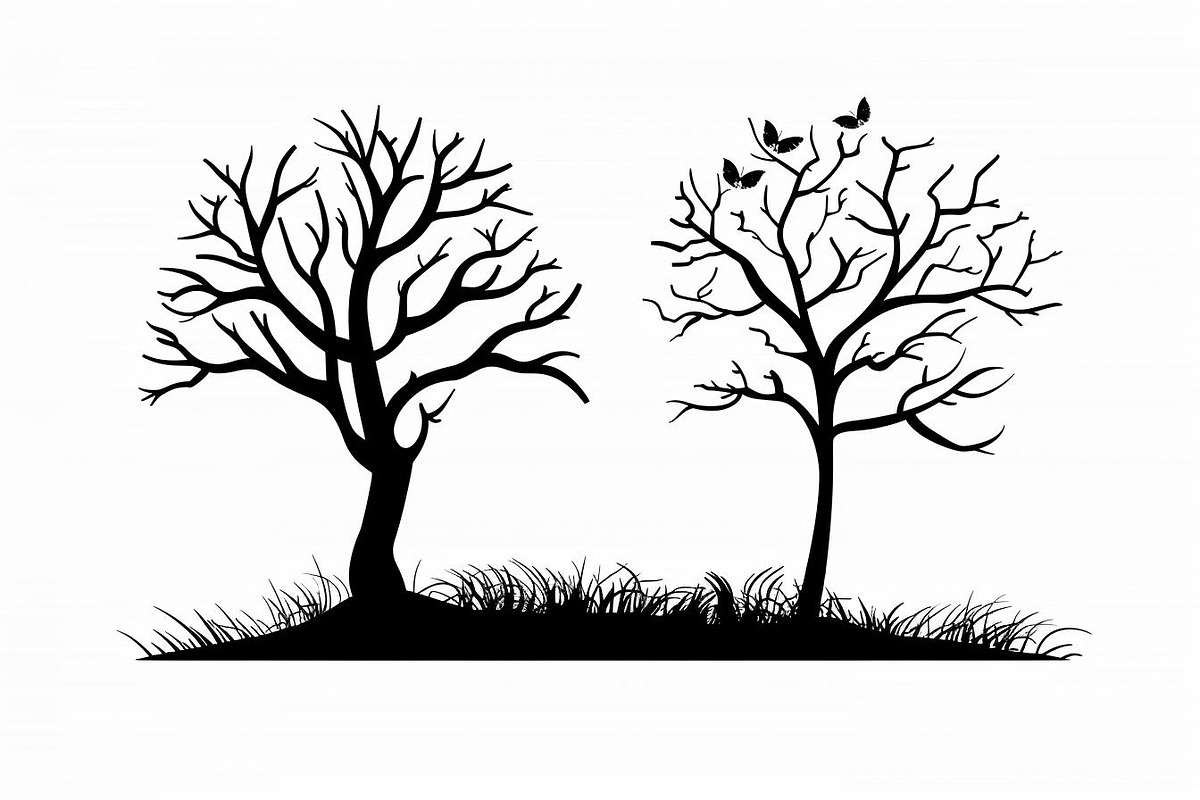 Elegant Tree Silhouette Bundle, an Illustration by Designs_River (Photo 5 of 9)