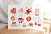Set of elements for Valentine's Day, an Object Illustration by YuskinKot (Thumbnail 2 of 3)