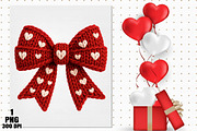 Yarn Faux Valentine's Day Bow PNG, an Illustration by Daily.Designs (Thumbnail 5 of 5)