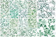 Toile Elegance Chinoiserie Florals, a Pattern Graphic by SinaCreation (Thumbnail 2 of 5)