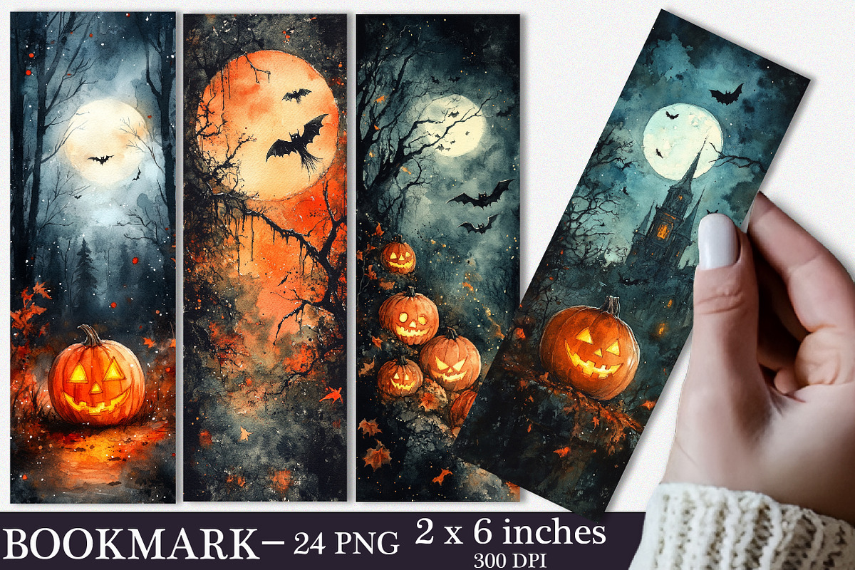 Halloween Bookmark PNG, an Illustration by SinaCreation
