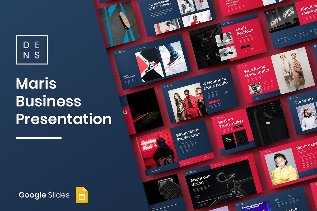 Maris - Business Google Slide Templa, a Presentation Template by Dens Creative Studio (Photo 1 of 12)