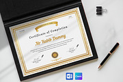 Certificate Template | Canva & Word, a Stationery Template by TelaTemplates (Thumbnail 3 of 4)