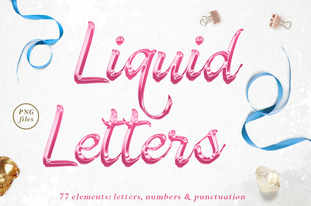 Pink Alphabet PNG Overlays