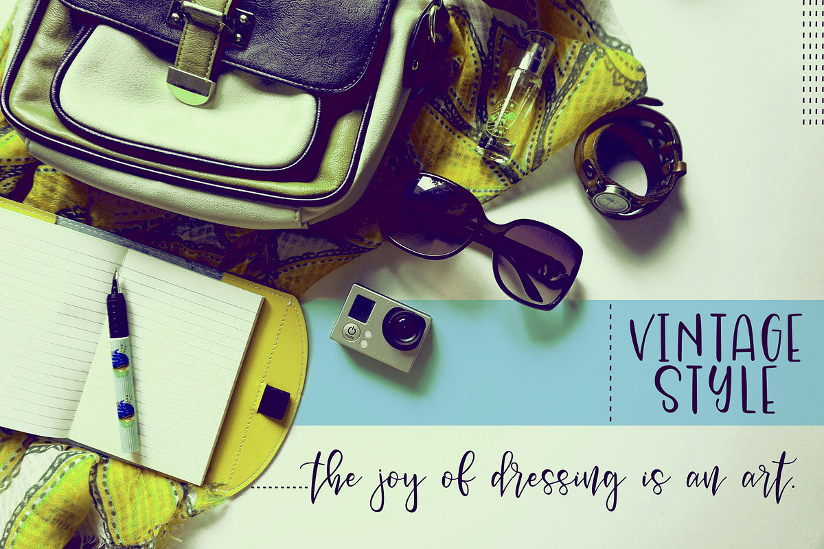 Vianette Hand Made Script Font preview 4
