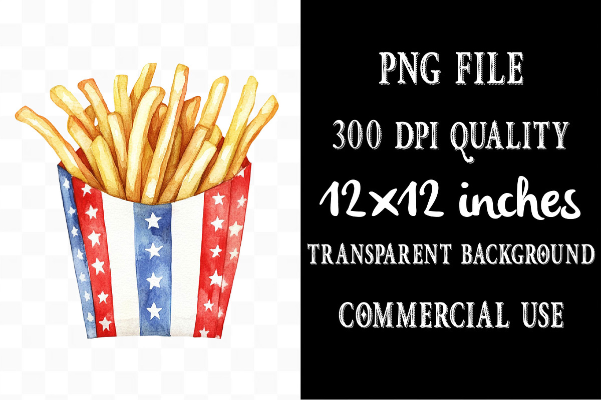 Fast Food for 4th of July Clipart, an Illustration by Designking (Photo 4 of 5)