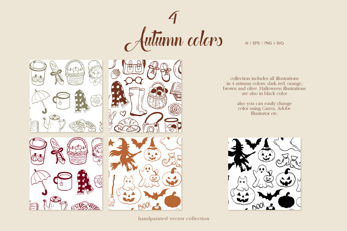 Whimsical Set Autumn Vibes, an Object Illustration by ViktoriyaD (Photo 7 of 22)