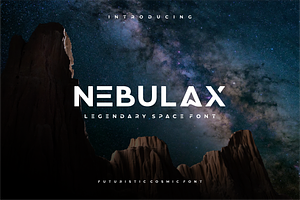 NEBULAX - futuristic modern font, a Sans Serif Font by Vroz Studio