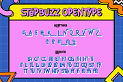 StepBuzz - A Playful Font, a Serif Font by agnyhasyastudio (Thumbnail 7 of 8)