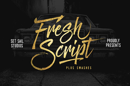 Fresh Script, a Script Font by Sam Parrett