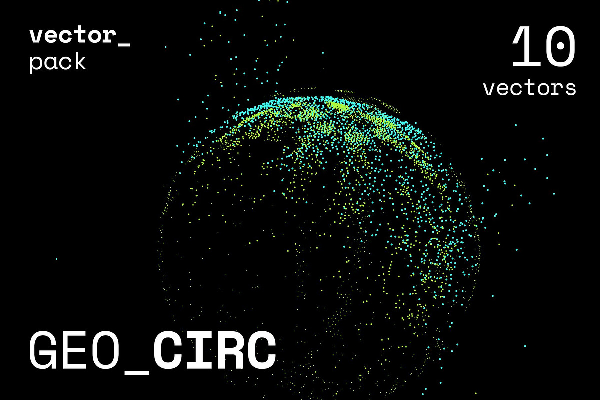 GEO_CIRC Vector Pack, a Background Graphic by codetoform (Photo 1 of 14)