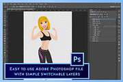 Gym Routine Work Out | Vector Bundle, a Healthcare Illustration by Lauren Lesley Studio (Thumbnail 5 of 6)