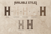Asgaard layered label font, a Symbol Font by VozzyStock (Thumbnail 3 of 7)