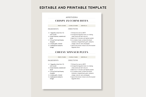 2 Recipes Page Template CANVA