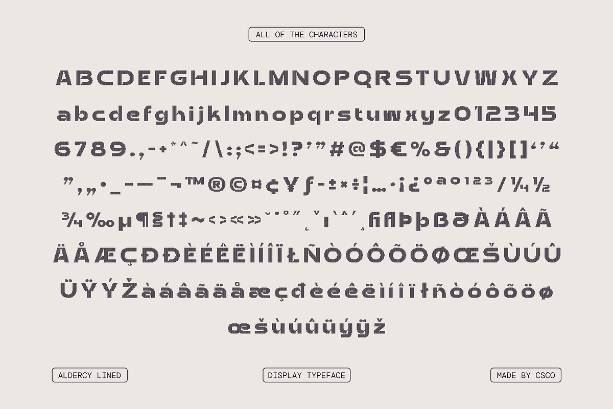 Aldercy Lined, a Sans Serif Font by Craft Supply Co. (Photo 8 of 8)