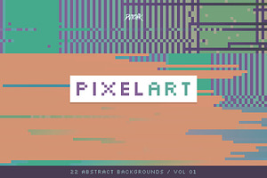 Pixel Art Colorful Backgrounds V01