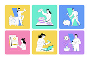 Animated Work Illustrations, a Finance Illustration by Vectors Market (Thumbnail 3 of 4)