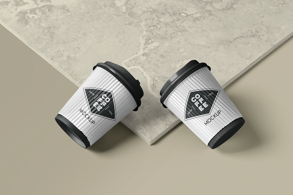 Disposable Coffee Cup Mockups, a Cups & Container Mockup by ZippyPixels (Photo 4 of 7)
