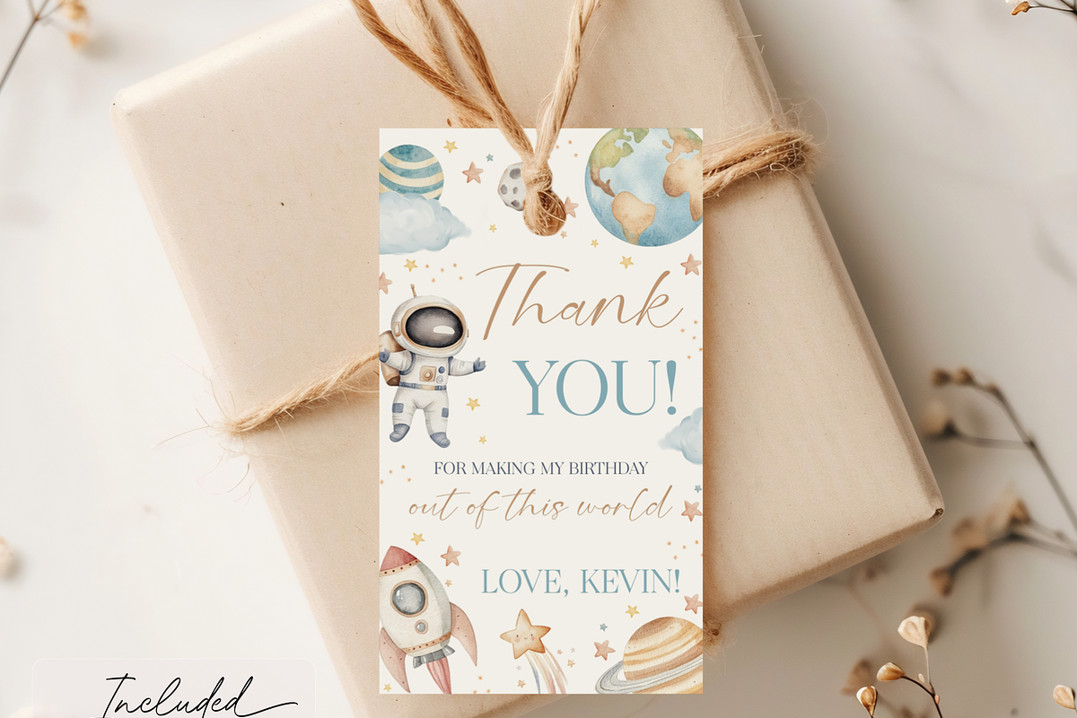 First Trip Around the Sun Favor Tag, an Invitation Template by Digital_Mind (Photo 2 of 7)
