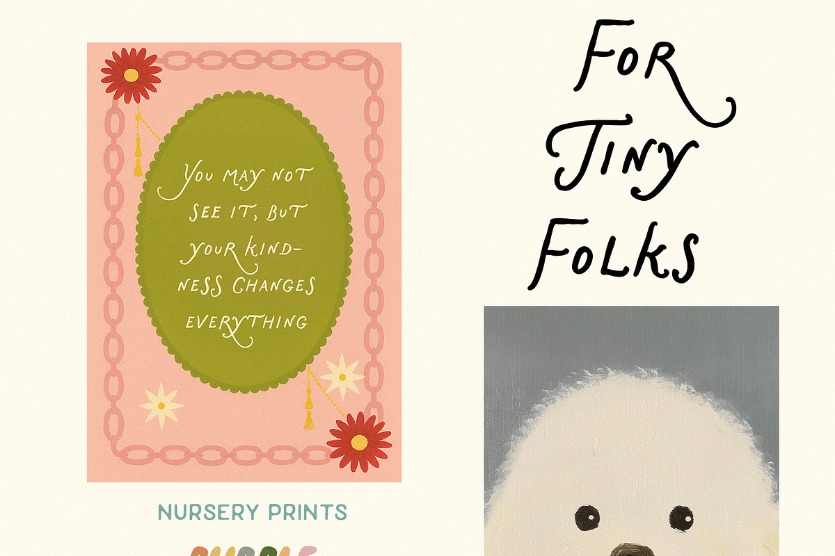For Tiny Folks - nursery art prints, a Background Graphic by Purple (Photo 3 of 7)