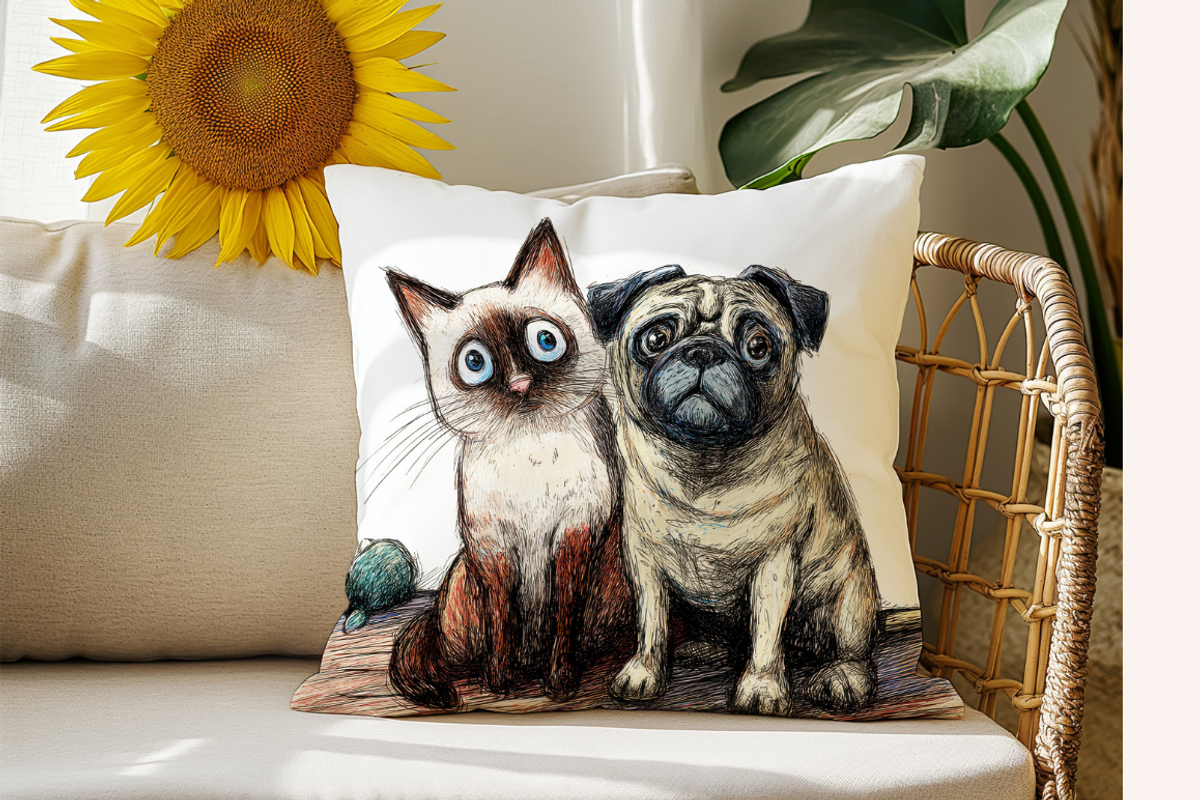 Quirky Dogs & Cats Illustrations, an Animal Illustration by PrintHaven Designs (Photo 9 of 9)