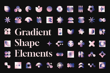 Cosmo - Gradient Shape Elements, an Object Graphic by Invisual Studio