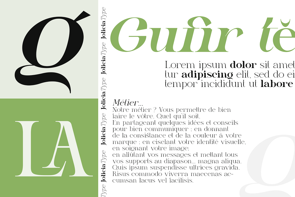 Gretha Family | 14 font family, a Serif Font by Jolicia Type (Photo 3 of 12)