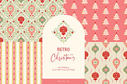 Retro Christmas Patterns & Clip Art, a Pattern Graphic by Eclectic Anthology (Thumbnail 4 of 17)