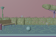 Stylized Park 3D Scene, a Scene 3D Model by Dudukbersama (Thumbnail 4 of 4)
