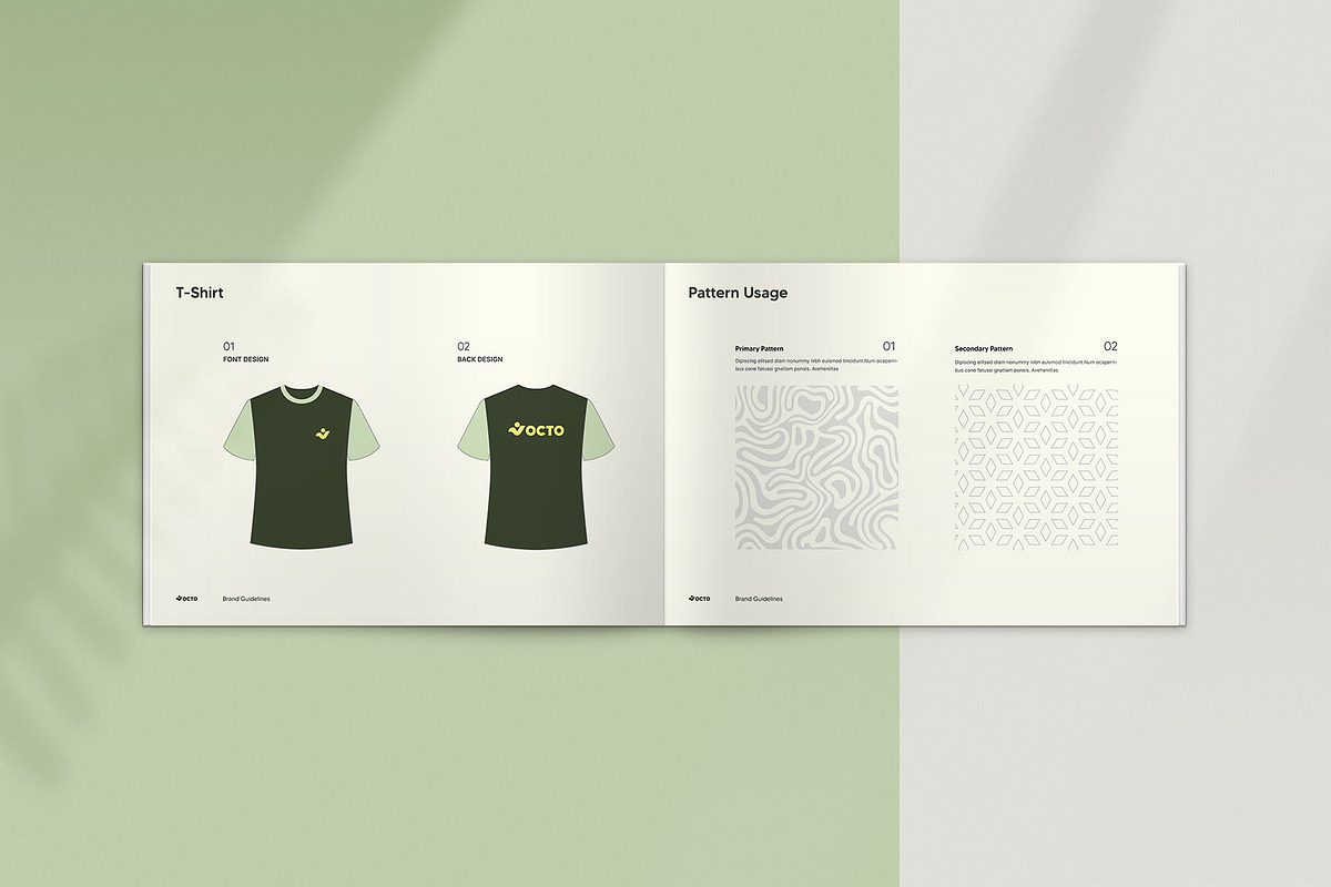 OCTO · Brand Guidelines | CANVA, a Brochure Template by KreateTribe (Photo 11 of 14)
