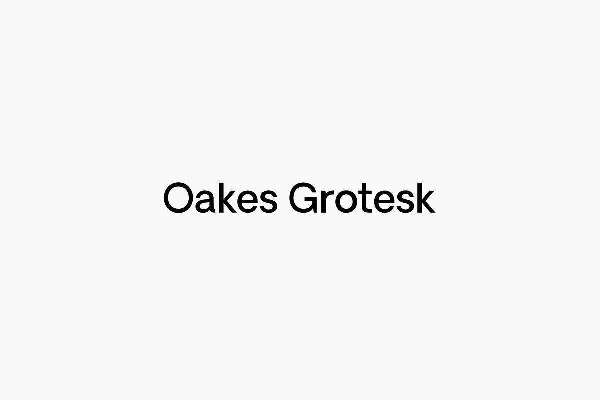 Oakes Grotesk - Full Family, a Sans Serif Font by Studio Few (Photo 1 of 4)