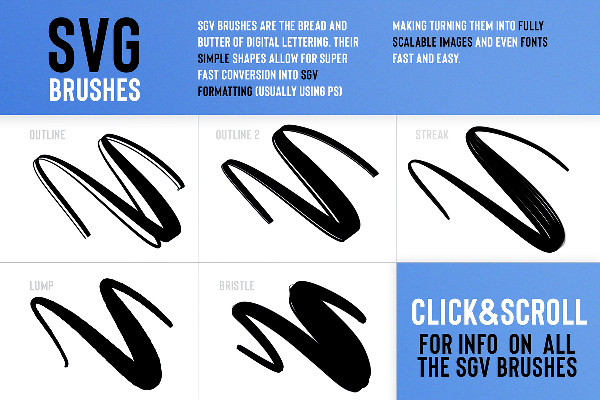 Lettering Bundle for Procreate, a Brush Add-On by BrushUp (Photo 3 of 15)