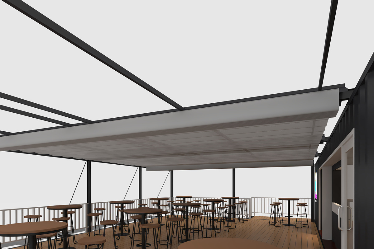 3D Model Container Cafe 15, an Architecture 3D Model by SR 3D Visual (Photo 20 of 21)