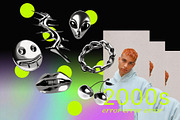 CYBER Y2K Chrome Shapes, an Object Graphic by Desert Poetic (Thumbnail 3 of 6)