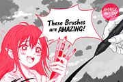 Shoujo Manga Brushes! Procreate, CSP, a Brushes & More by Manga Brush (Thumbnail 2 of 3)