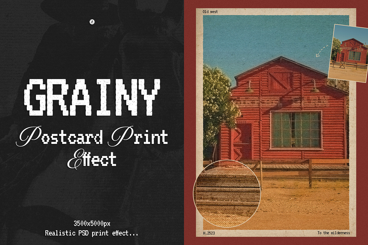 Grainy Postcard Print Effect, a Layer Style Add-On by Freezerondigital (Photo 1 of 10)