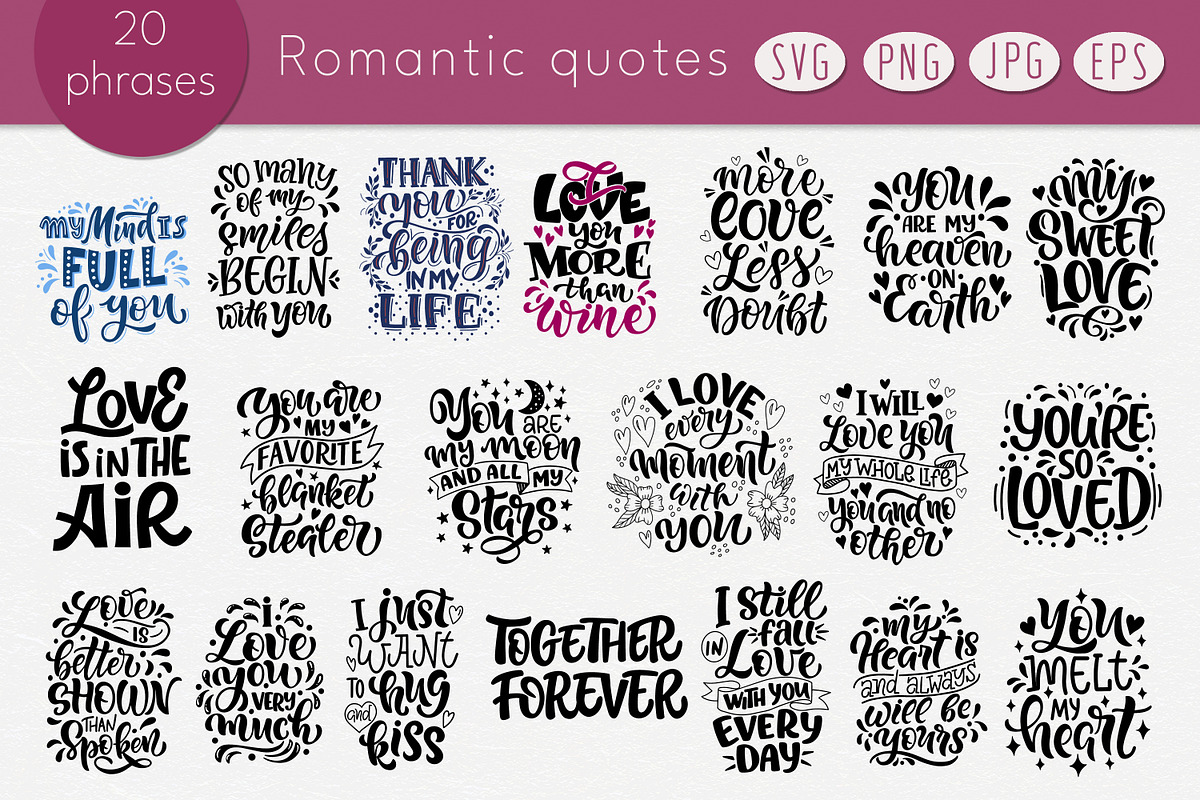 Quotes SVG Bundle. SVG Cut Files, a Graphic by rinaletters (Photo 6 of 9)