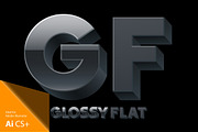 Vector alphabet of simple 3d letters, an Object Graphic by popskraft (Thumbnail 1 of 8)