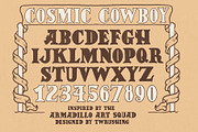 Cosmic Cowboy by TWRUSHING, a Serif Font by TWRUSHING (Thumbnail 2 of 2)