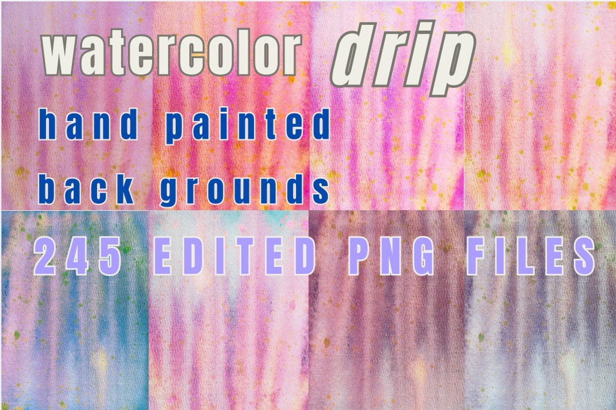 Dreamy Watercolor Drip Backgrounds, a Background Graphic by Eryn Rose Design (Photo 22 of 23)