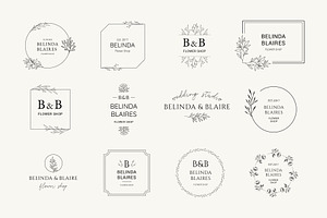 Minimal Flowers Logo Bundle