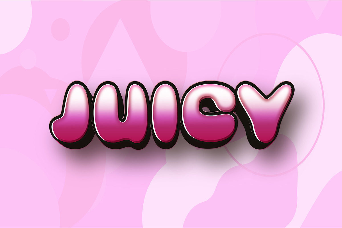 Juicy - Editable Text Effect, a Layer Style Add-On by designvectx (Photo 2 of 2)