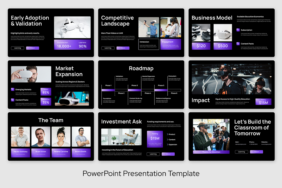 VR Education Learning Powerpoint, a Presentation Template by Sixtemp (Photo 3 of 3)