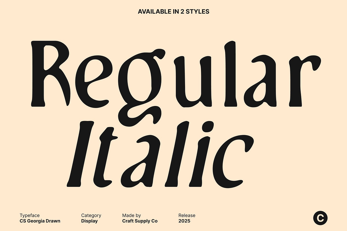 CS Georgia Drawn, a Serif Font by Craft Supply Co. (Photo 4 of 8)