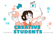 Creative Students, a Person Illustration by Lu (Thumbnail 1 of 6)