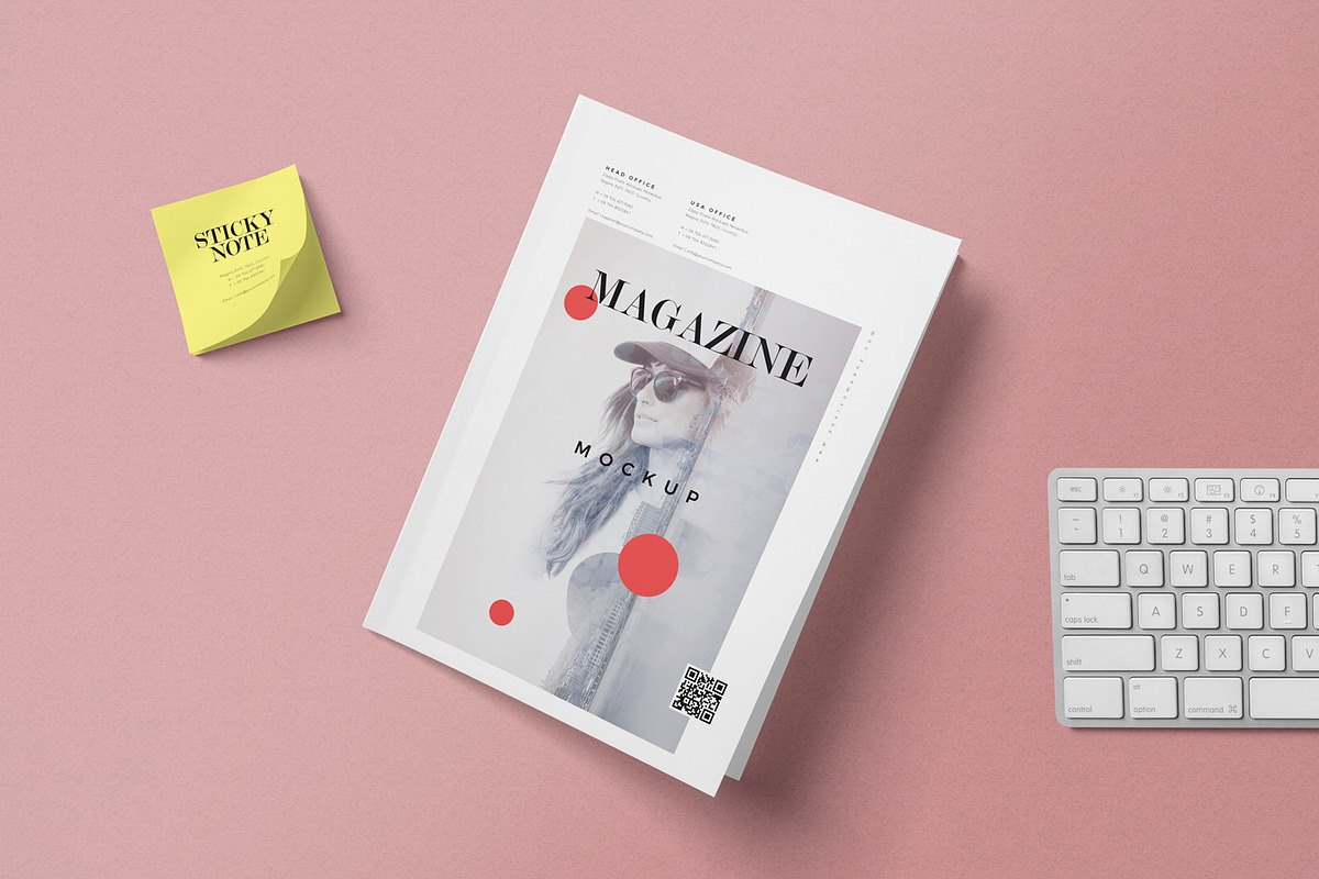 A4 Magazine Mockups, a Books & Magazine Mockup by ZippyPixels