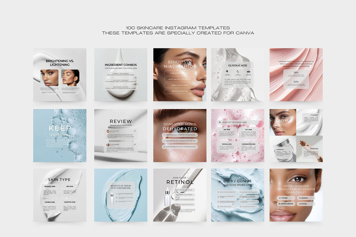 200 Skincare Instagram Templates II, a Social Media Template by Instprofi | Studio Estimo (Photo 7 of 9)