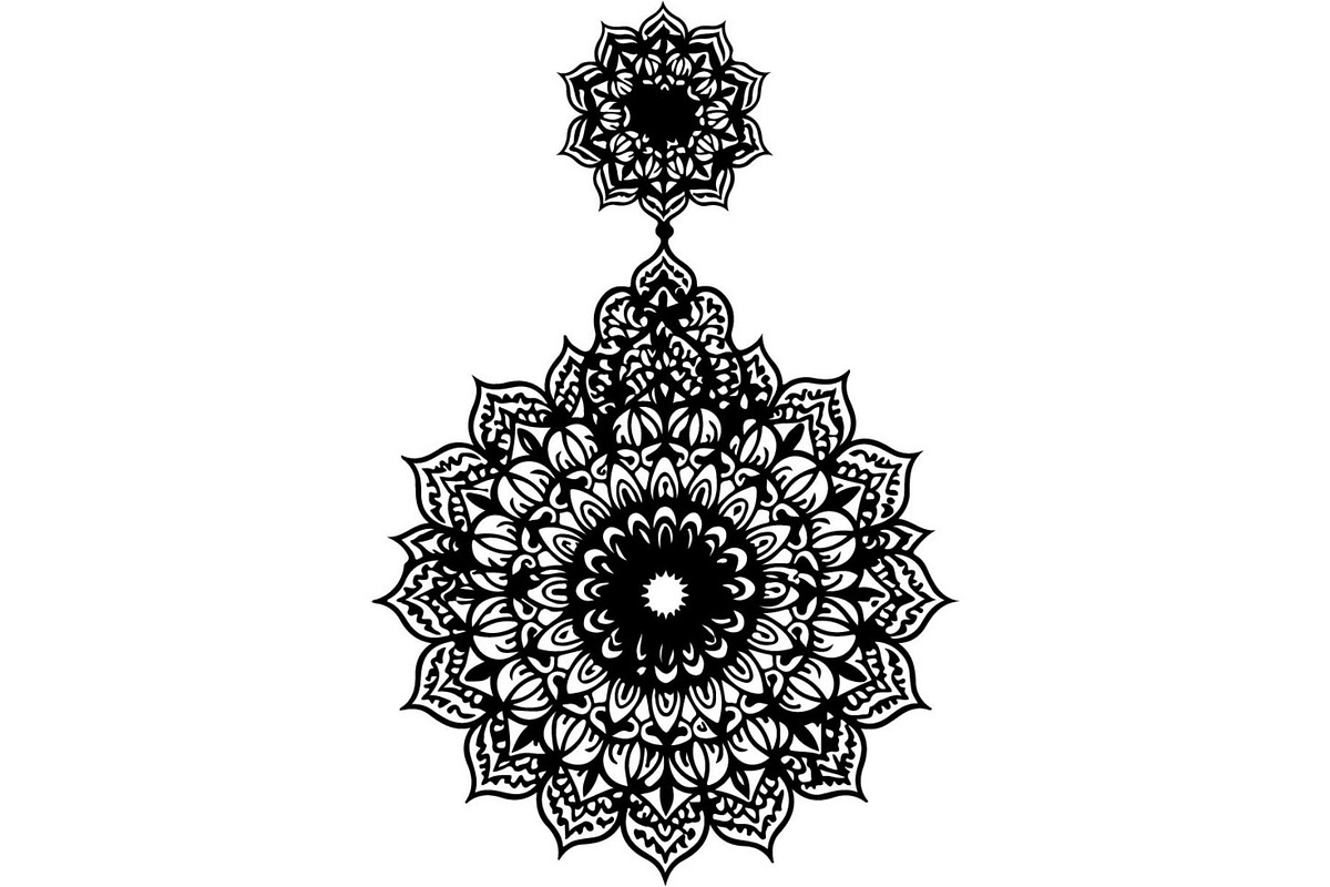 Ornamental Earring SVG Bundle, an Object Graphic by Designer_Momina (Photo 8 of 20)