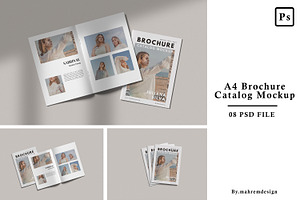 A4 Brochure Catalog Mockup